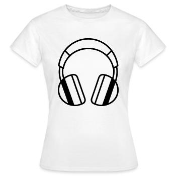 Gaming-Headset - Frauen T-Shirt - Weiß - Vorne - AI Model Female 172 dark (172cm)