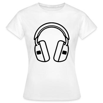 Gaming-Headset - Frauen T-Shirt - Weiß - Vorne - AI Model Female 172 dark (172cm)