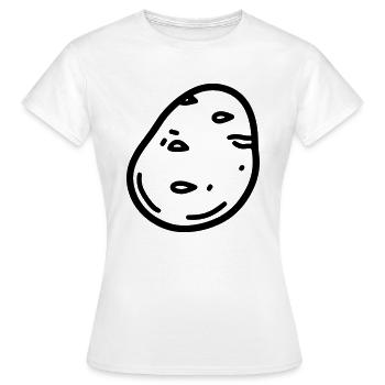 potato - Women's T-Shirt - white - Front - AI Model Female 172 dark (172cm)