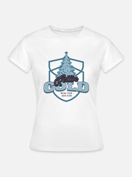 Stylish into Winter - Frauen T-Shirt - Weiß