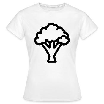 brocoli - T-shirt Femme - blanc - Devant - AI Model Female 172 dark (172cm)
