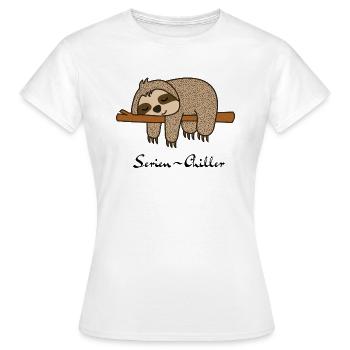 Refroidisseur série Sloth - T-shirt Femme - blanc - Devant - AI Model Female 172 dark (172cm)