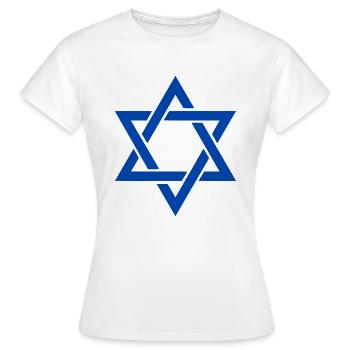 Israel - T-shirt Femme - blanc - Devant - AI Model Female 172 dark (172cm)