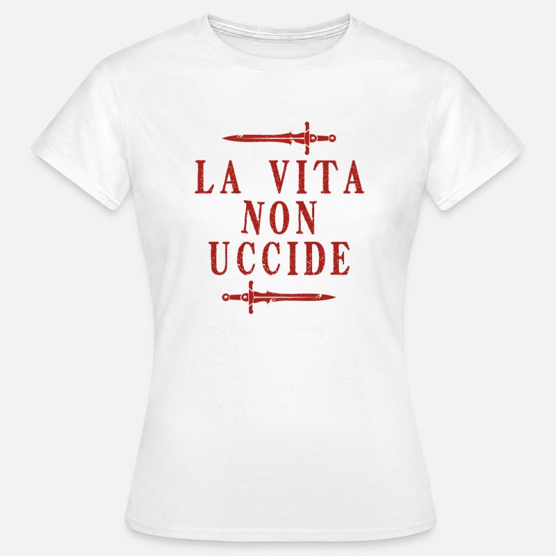 LIFE DOESN'T KILL - LIL J. - Women's T-Shirt - white