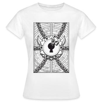 Nerd Dungeon Key - Women's T-Shirt - white - Front - AI Model Female 172 dark (172cm)