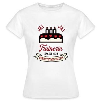 Trainerin Geburtstag Handballtrainer Personalcoach - Frauen T-Shirt - Weiß - Vorne - AI Model Female 172 dark (172cm)