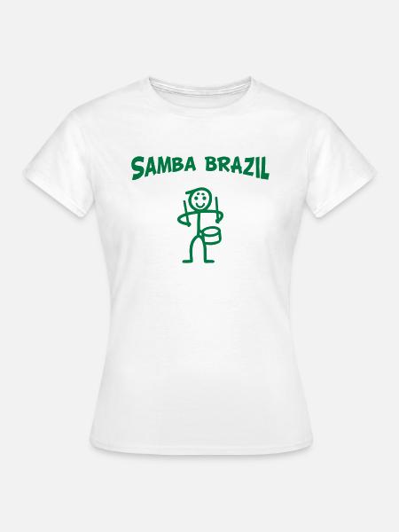 Samba Brazil - Frauen T-Shirt - Weiß