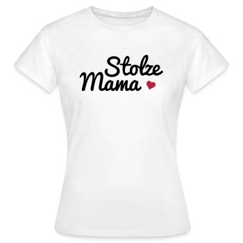 Maman fière - T-shirt Femme - blanc - Devant - AI Model Female 172 dark (172cm)