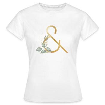 Eukalyptus & personalisierbar - Frauen T-Shirt - Weiß - Vorne - AI Model Female 172 dark (172cm)