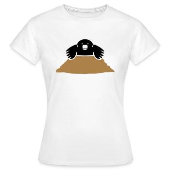 Taupe - T-shirt Femme - blanc - Devant - AI Model Female 172 dark (172cm)