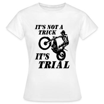 Trial - Trialsport - Moto Trial - Motorcycle Trial - Women's T-Shirt - white - Front - AI Model Female 172 dark (172cm)