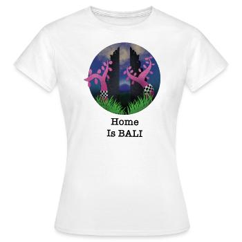 Home a bali - Women's T-Shirt - white - Front - AI Model Female 172 dark (172cm)