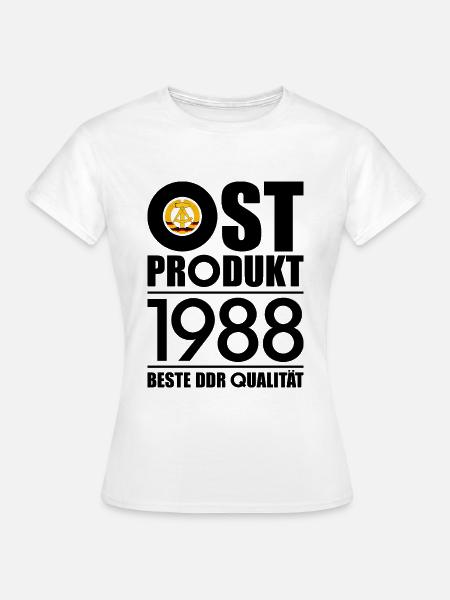 38. GEBURTSTAG OSSI OSTPRODUKT 1988 DDR - Frauen T-Shirt - Weiß