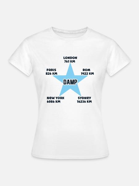 Damp Urlaub Ostseebad Küste Meer Ostsee Ferien - Frauen T-Shirt - Weiß