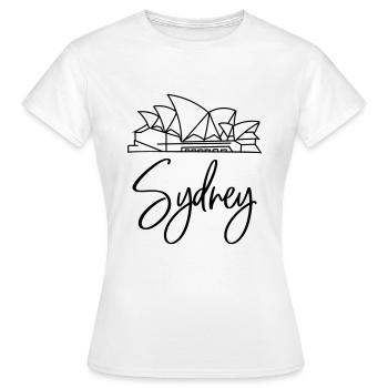Sydney - T-shirt Femme - blanc - Devant - AI Model Female 172 dark (172cm)