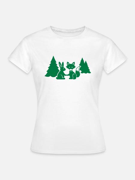 Fuchs Hase - Frauen T-Shirt - Weiß