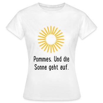 Frites - T-shirt Femme - blanc - Devant - AI Model Female 172 dark (172cm)