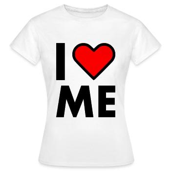 I love me - Frauen T-Shirt - Weiß - Vorne - AI Model Female 172 dark (172cm)