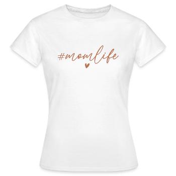 La vie de maman. Fête des mères. - T-shirt Femme - blanc - Devant - AI Model Female 172 dark (172cm)
