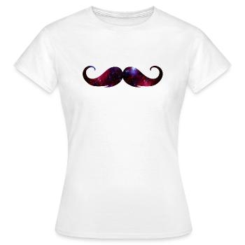 moustache universe - Frauen T-Shirt - Weiß - Vorne - AI Model Female 172 dark (172cm)