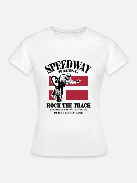 speedway - Denmark - Dame-T-shirt - hvid