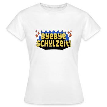 Schulabschluss 2024, Schulabschluss T Shirt, - Frauen T-Shirt - Weiß - Vorne - AI Model Female 172 dark (172cm)