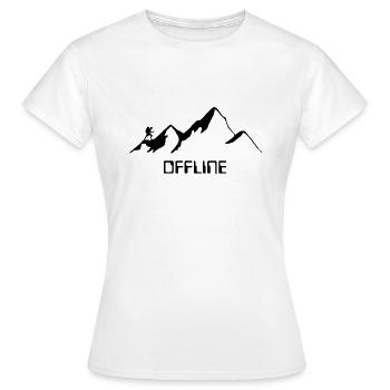 Randonnée en montagne - HORS LIGNE - T-shirt Femme - blanc - Devant - AI Model Female 172 dark (172cm)
