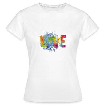 I love my planet - Frauen T-Shirt - Weiß - Vorne - AI Model Female 172 dark (172cm)