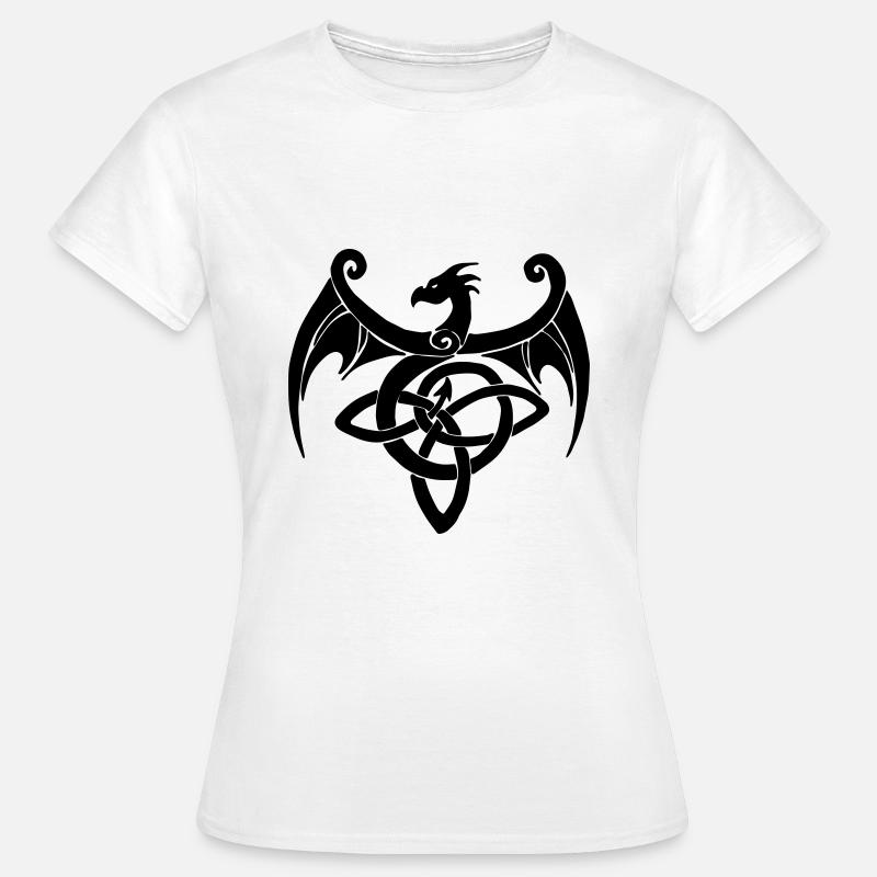 Celtic dragon - Women's T-Shirt - white