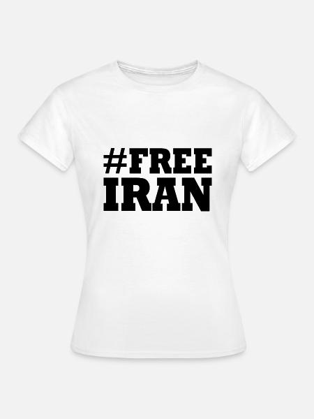 Free iran - Frauen T-Shirt - Weiß
