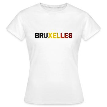 Brussels - Women's T-Shirt - white - Front - AI Model Female 172 dark (172cm)