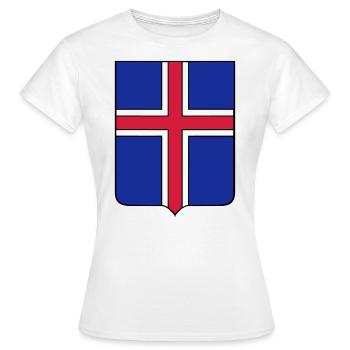 iceland - T-shirt Femme - blanc - Devant - AI Model Female 172 dark (172cm)