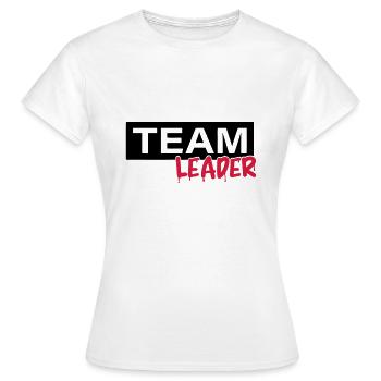 Chef d'équipe - T-shirt Femme - blanc - Devant - AI Model Female 172 dark (172cm)