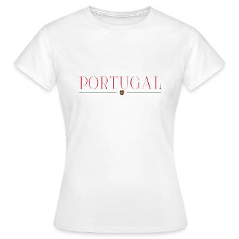 Portugal T-Shirt : Soleil, Mer, Style - T-shirt Femme - blanc - Devant - AI Model Female 172 dark (172cm)