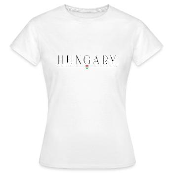 J’adore la Hongrie - T-shirt Femme - blanc - Devant - AI Model Female 172 dark (172cm)