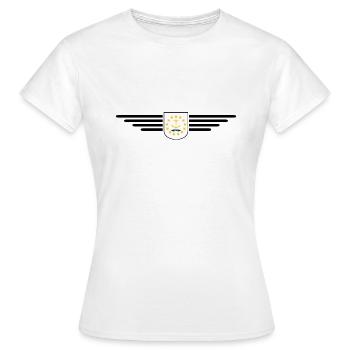 T-shirt Rhode Island Fan – Élégant et unique - T-shirt Femme - blanc - Devant - AI Model Female 172 dark (172cm)