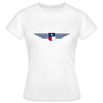 Texas Fan T-Shirt – Lone Star Style - T-shirt Femme - blanc - Devant - AI Model Female 172 dark (172cm)