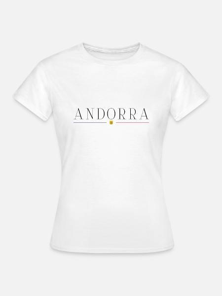 Ich liebe Andorra - Frauen T-Shirt - Weiß