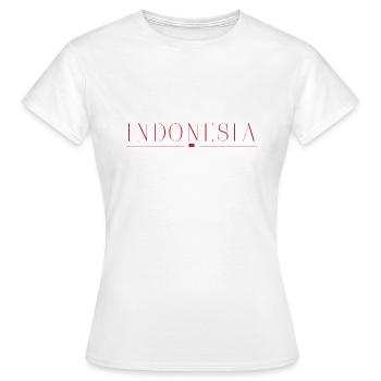 J’aime l’Indonésie - T-shirt Femme - blanc - Devant - AI Model Female 172 dark (172cm)