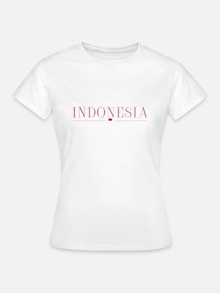 Ich liebe Indonesien - Frauen T-Shirt - Weiß