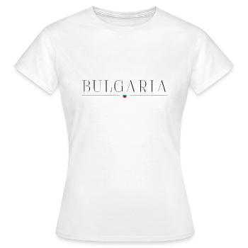 Bulgarien: Charme in jedem Stich - Frauen T-Shirt - Weiß - Vorne - AI Model Female 172 dark (172cm)