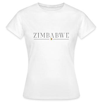 Ich liebe Zimbabwe - Frauen T-Shirt - Weiß - Vorne - AI Model Female 172 dark (172cm)