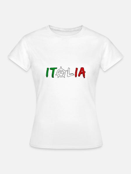 Italia Anarchie - Frauen T-Shirt - Weiß