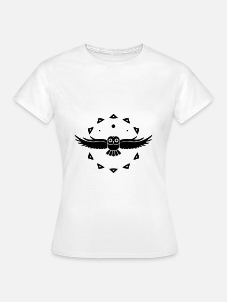 Eule - Vogel - Naturschutz - Tierfreund - Frauen T-Shirt - Weiß
