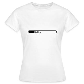 Loading bar / / loads / / / / load the loading / / - Women's T-Shirt - white - Front - AI Model Female 172 dark (172cm)