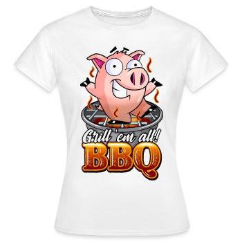 Barbecue ! - T-shirt Femme - blanc - Devant - AI Model Female 172 dark (172cm)