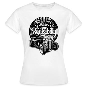 Rockabilly Vintage Rockers Retro Rock and Roll - Frauen T-Shirt - Weiß - Vorne - AI Model Female 172 dark (172cm)