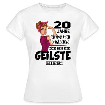 Geburtstag 20 Jahre Die Beste Geilste Chefin Queen - Frauen T-Shirt - Weiß - Vorne - AI Model Female 172 dark (172cm)