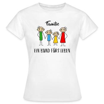 Ein Bund Fürs Leben - Familie - Frauen T-Shirt - Weiß - Vorne - AI Model Female 172 dark (172cm)