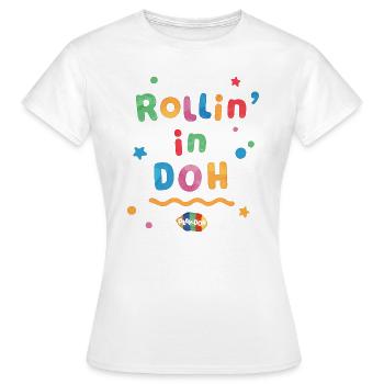 Play-Doh Rollin' In Doh Drôle De Dessin - T-shirt Femme - blanc - Devant - AI Model Female 172 dark (172cm)